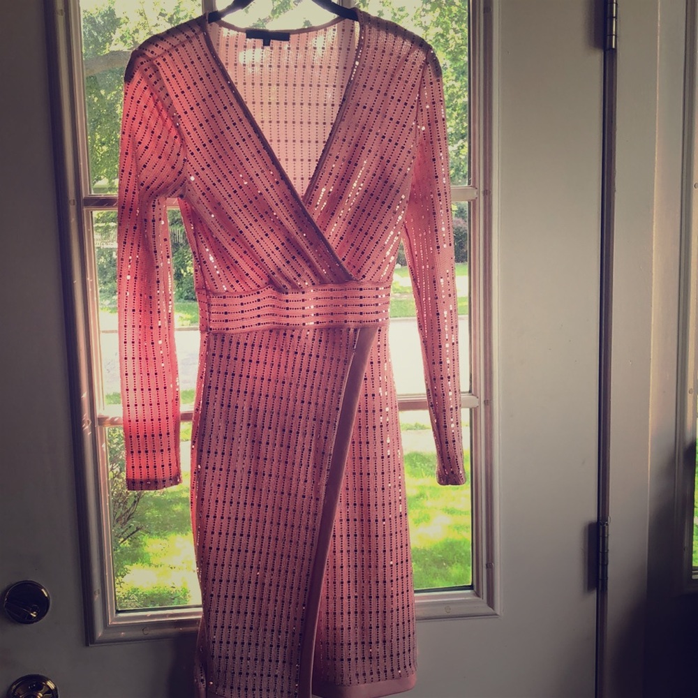 Light Pink Sequin Dress
